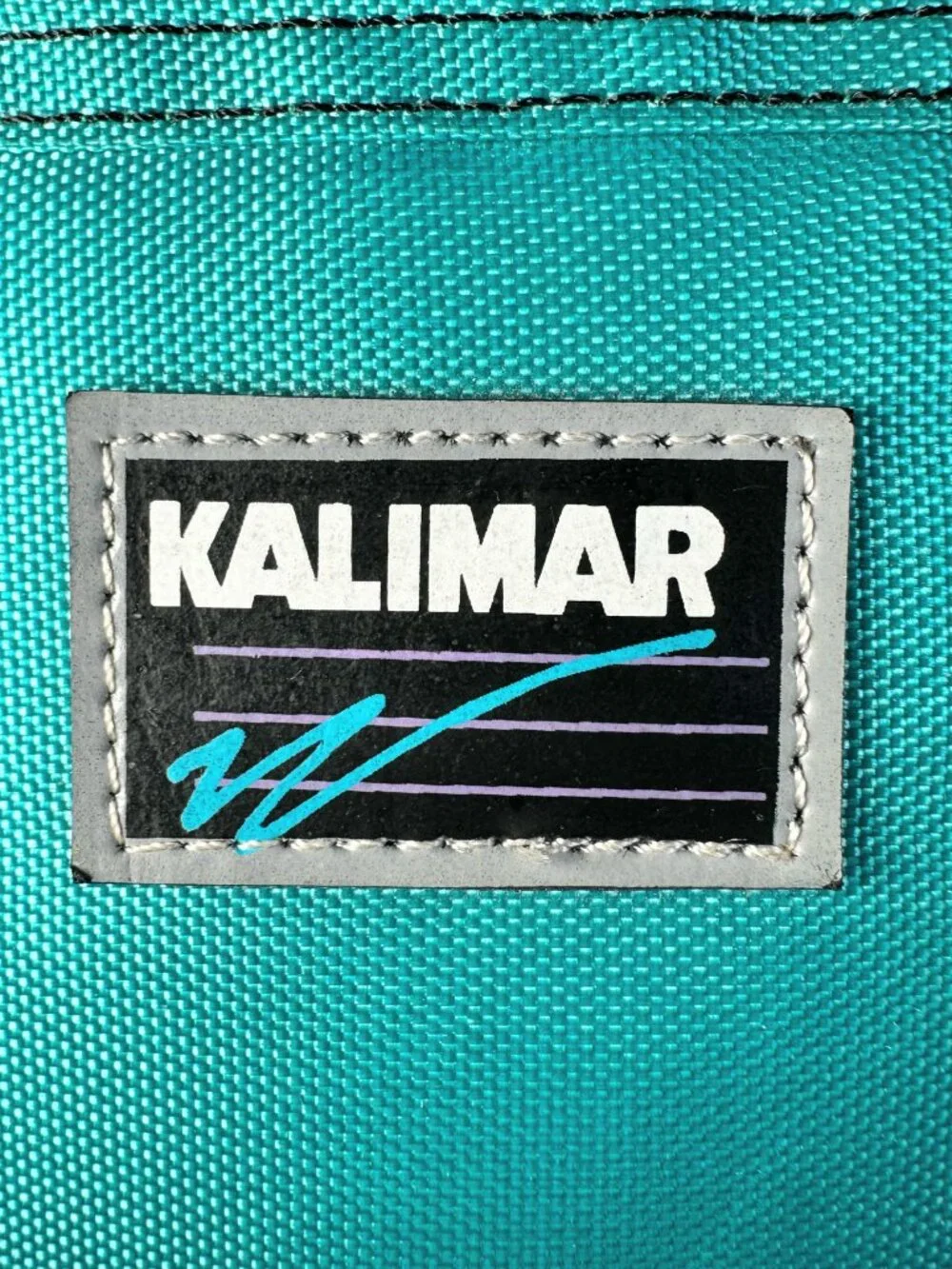 Kalimar Vintage 90s Small Teal Shoulder Nylon Camera Pouch Bag, No Straps